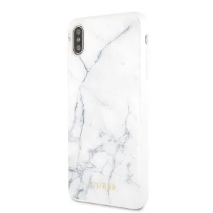 GUESS MARBLE (GUHCI65HYMABK) kryt Apple iPhone XS Max biely