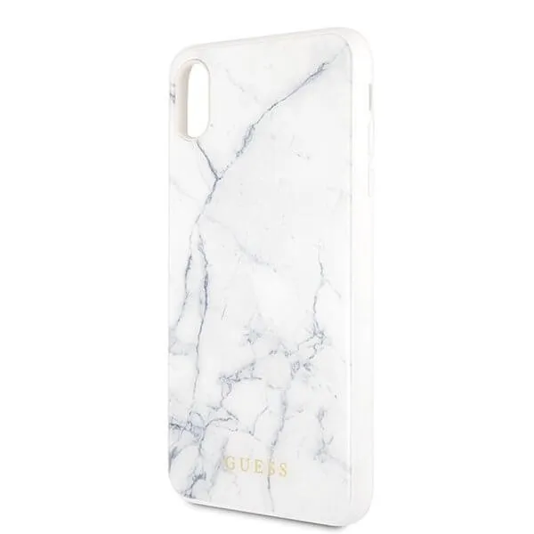 GUESS MARBLE (GUHCI65HYMABK) kryt Apple iPhone XS Max biely