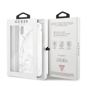 GUESS MARBLE (GUHCI65HYMABK) kryt Apple iPhone XS Max biely