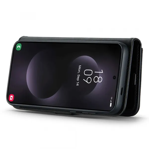 DG.MING Peňaženkový obal 2v1 Samsung Galaxy S25 Edge čierny