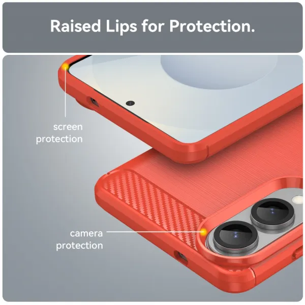 FLEXI TPU Ochranný kryt Samsung Galaxy S25 Edge červený