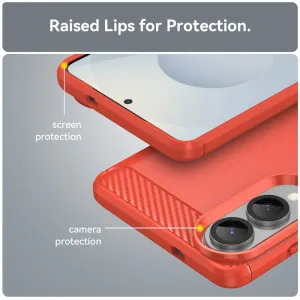 FLEXI TPU Ochranný kryt Samsung Galaxy S25 Edge červený