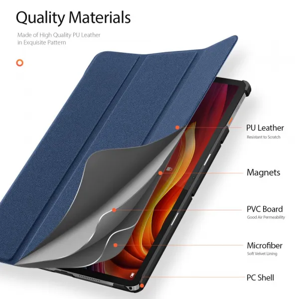 DUX DOMO Zaklápacie puzdro pre Lenovo Tab K11 Plus modré