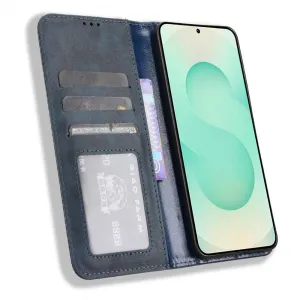 BUSINESS Peňaženkové puzdro pre Samsung Galaxy S25 Edge modré