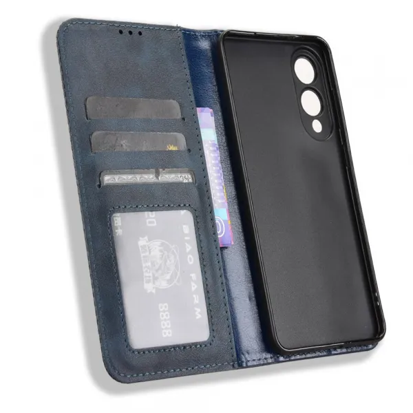 BUSINESS Peňaženkové puzdro pre Samsung Galaxy S25 Edge modré