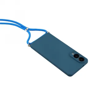 ROPE Kryt so šnúrkou Samsung Galaxy S25 Edge tmavomodrý