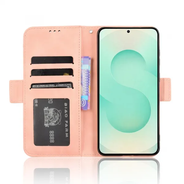 SLOT Peňaženkový obal pre Samsung Galaxy S25 Edge ružový
