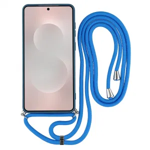 ROPE Kryt so šnúrkou Samsung Galaxy S25 Edge tmavomodrý