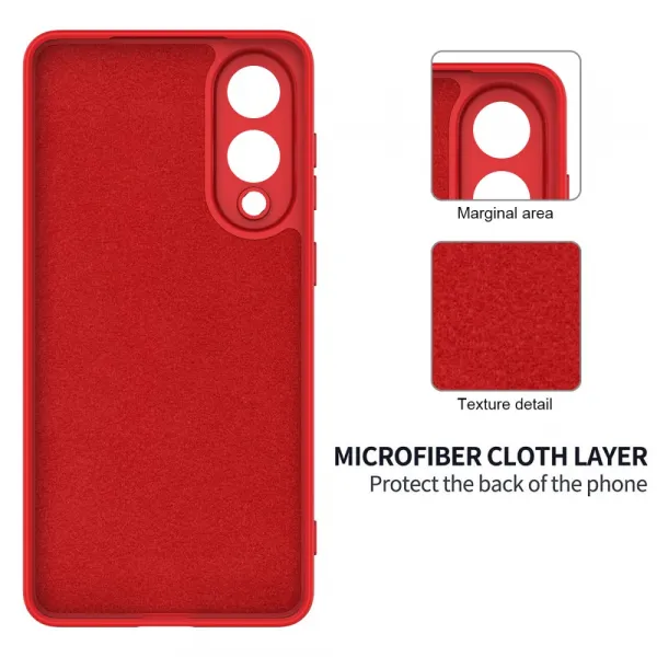 RUBBER Ochranný kryt pre Samsung Galaxy S25 Edge červený