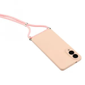 ROPE Kryt so šnúrkou Samsung Galaxy S25 Edge ružový