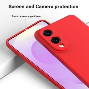 RUBBER Ochranný kryt pre Samsung Galaxy S25 Edge červený