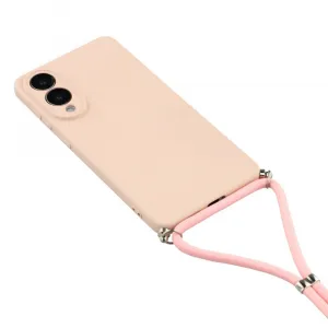 ROPE Kryt so šnúrkou Samsung Galaxy S25 Edge ružový