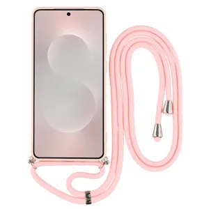 ROPE Kryt so šnúrkou Samsung Galaxy S25 Edge ružový
