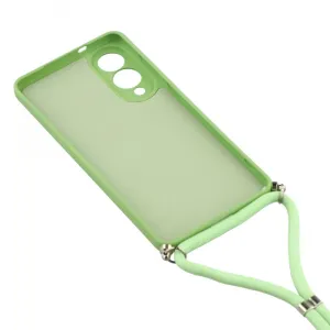 ROPE Kryt so šnúrkou Samsung Galaxy S25 Edge svetlozelený