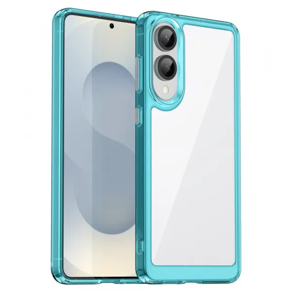 CRYSTAL Ochranný kryt pre Samsung Galaxy S25 Edge tyrkysový