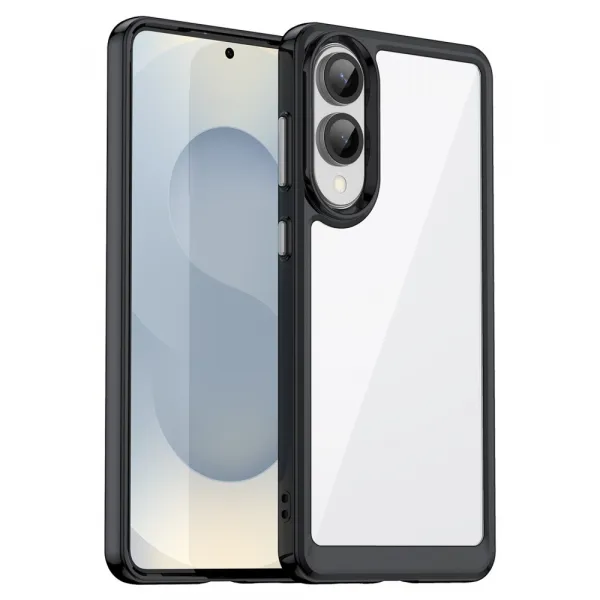 CRYSTAL Ochranný kryt pre Samsung Galaxy S25 Edge čierny