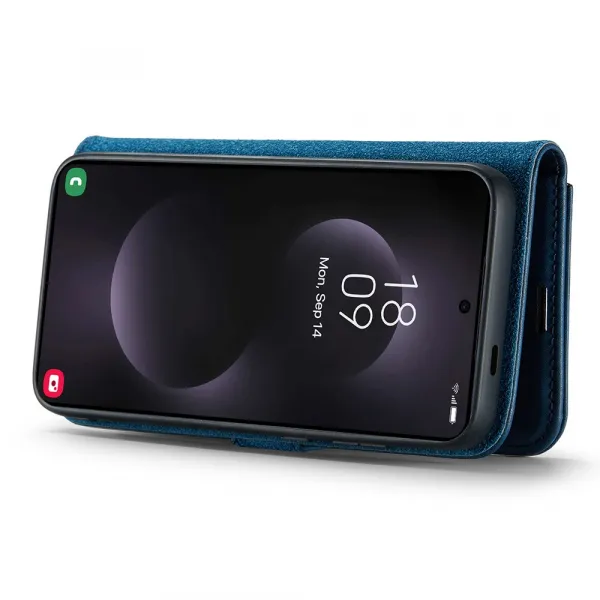 DG.MING Peňaženkový obal 2v1 Samsung Galaxy S25 Edge modrý