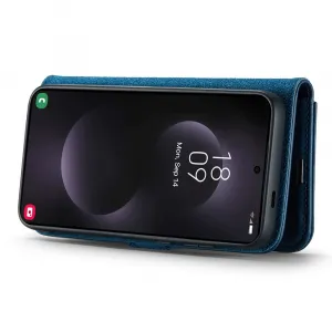 DG.MING Peňaženkový obal 2v1 Samsung Galaxy S25 Edge modrý
