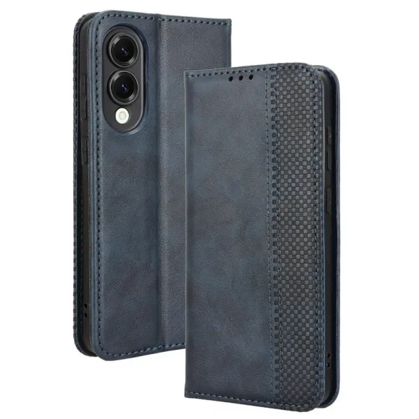 BUSINESS Peňaženkové puzdro pre Samsung Galaxy S25 Edge modré