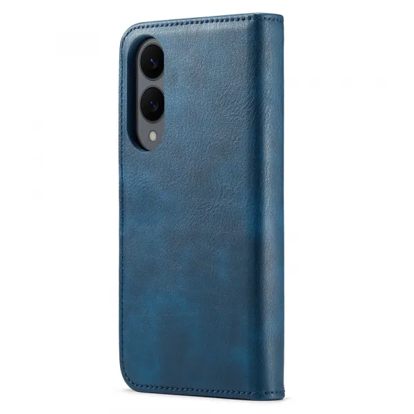 DG.MING Peňaženkový obal 2v1 Samsung Galaxy S25 Edge modrý
