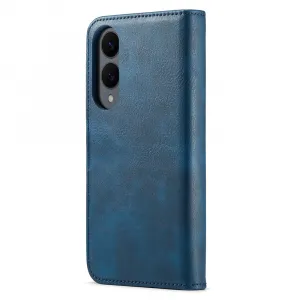 DG.MING Peňaženkový obal 2v1 Samsung Galaxy S25 Edge modrý