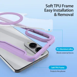 DUX X PRO Zaklápacie puzdro s MagSafe pre Samsung Galaxy S25 Edge fialové