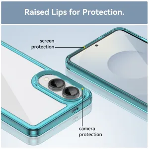 CRYSTAL Ochranný kryt pre Samsung Galaxy S25 Edge tyrkysový