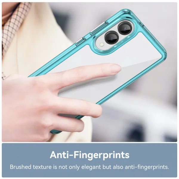 CRYSTAL Ochranný kryt pre Samsung Galaxy S25 Edge tyrkysový