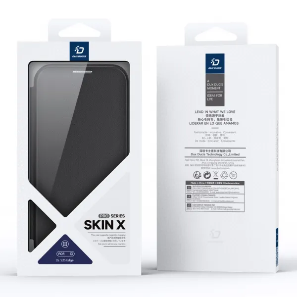 DUX X PRO Zaklápacie puzdro s MagSafe pre Samsung Galaxy S25 Edge čierne