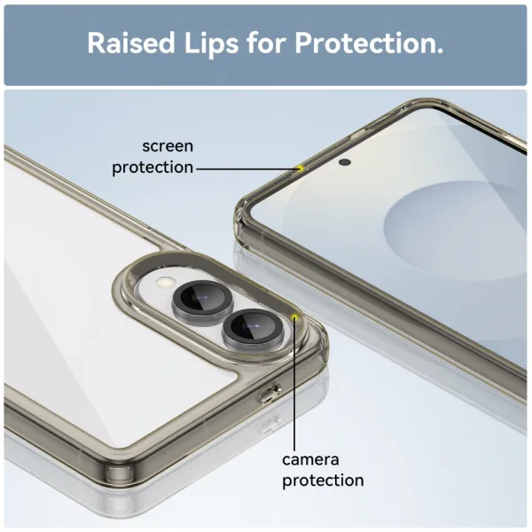CRYSTAL Ochranný kryt pre Samsung Galaxy S25 Edge šedý