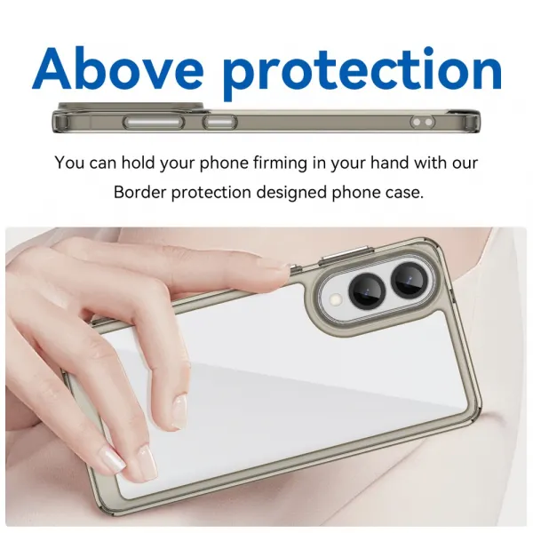 CRYSTAL Ochranný kryt pre Samsung Galaxy S25 Edge šedý