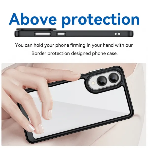 CRYSTAL Ochranný kryt pre Samsung Galaxy S25 Edge čierny