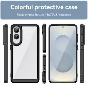 CRYSTAL Ochranný kryt pre Samsung Galaxy S25 Edge čierny