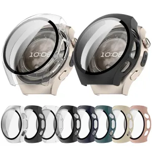 PC FULL COVER Plastový kryt so sklom pre Huawei Watch 5 46mm IVORY