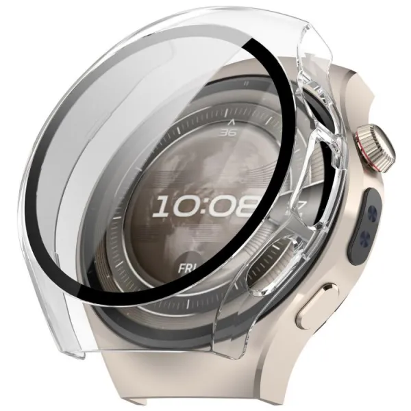 PC FULL COVER Plastový kryt so sklom pre Huawei Watch 5 42mm priehľadný