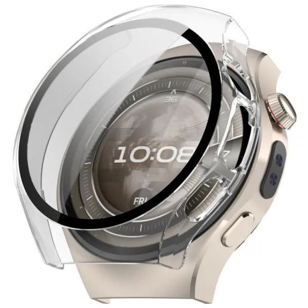PC FULL COVER Plastový kryt so sklom pre Huawei Watch 5 46mm priehľadný