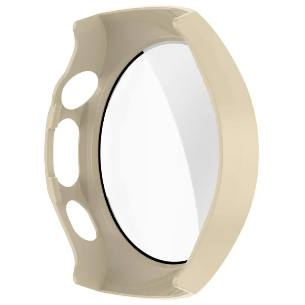 PC FULL COVER Plastový kryt so sklom pre Huawei Watch 5 46mm IVORY