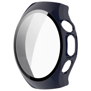 PC FULL COVER Plastový kryt so sklom pre Huawei Watch 5 42mm INK BLUE