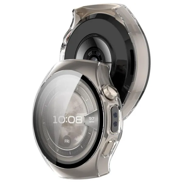 PC FULL COVER Plastový kryt so sklom pre Huawei Watch 5 46mm priehľadný