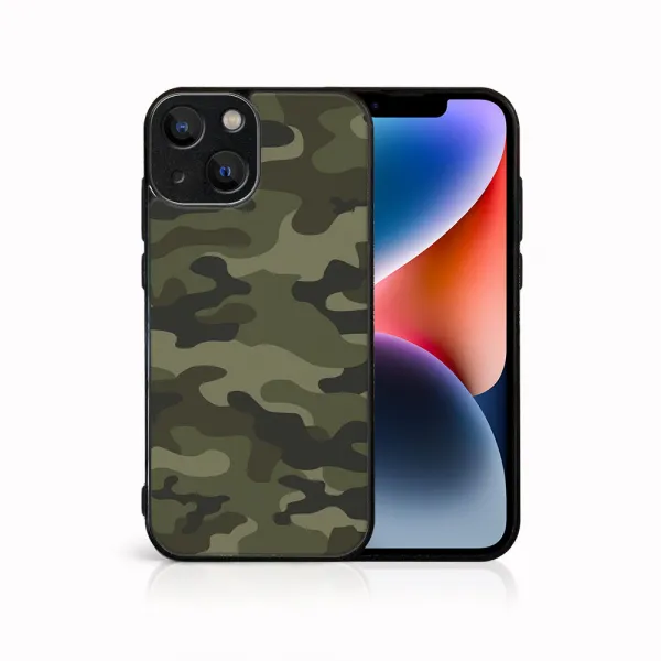 MY ART Ochranný kryt pre Apple iPhone 15 GREEN CAMO (235)