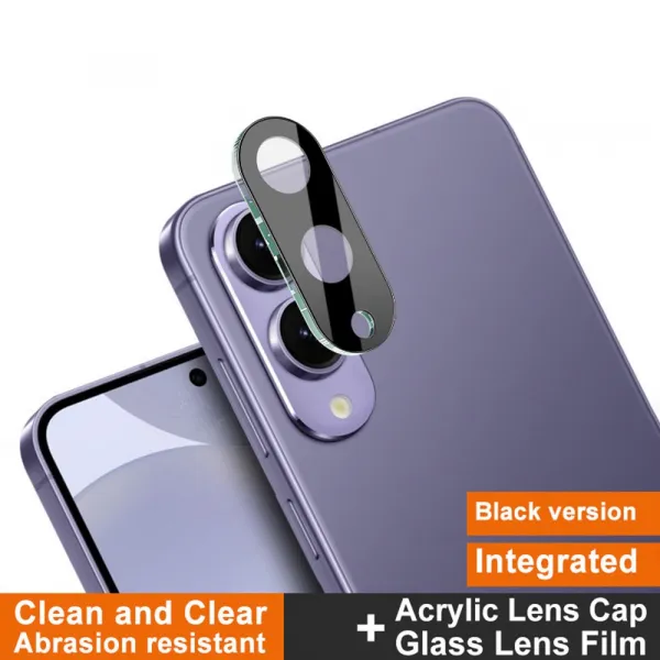 IMAK FULL COVER Sklo pre fotoaparát Samsung Galaxy S25 Edge BLACK