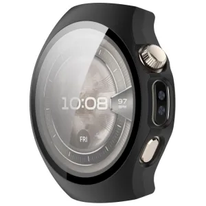 PC FULL COVER Plastový kryt so sklom pre Huawei Watch 5 42mm čierny