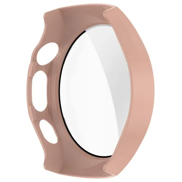 PC FULL COVER Plastový kryt so sklom pre Huawei Watch 5 46mm ružový