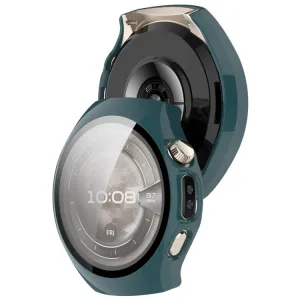 PC FULL COVER Plastový kryt so sklom pre Huawei Watch 5 46mm zelený