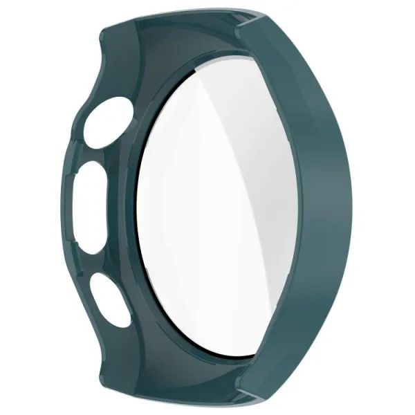 PC FULL COVER Plastový kryt so sklom pre Huawei Watch 5 46mm zelený