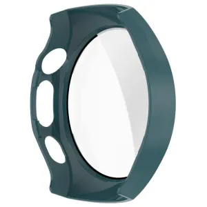 PC FULL COVER Plastový kryt so sklom pre Huawei Watch 5 46mm zelený
