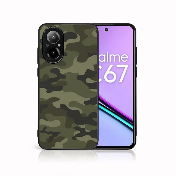 MY ART Ochranný kryt pre Realme C67 GREEN CAMO (235)
