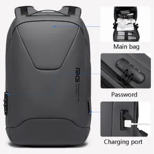 BANGE BG-22188 Batoh na laptop s uhlopriečkou do 16" šedý