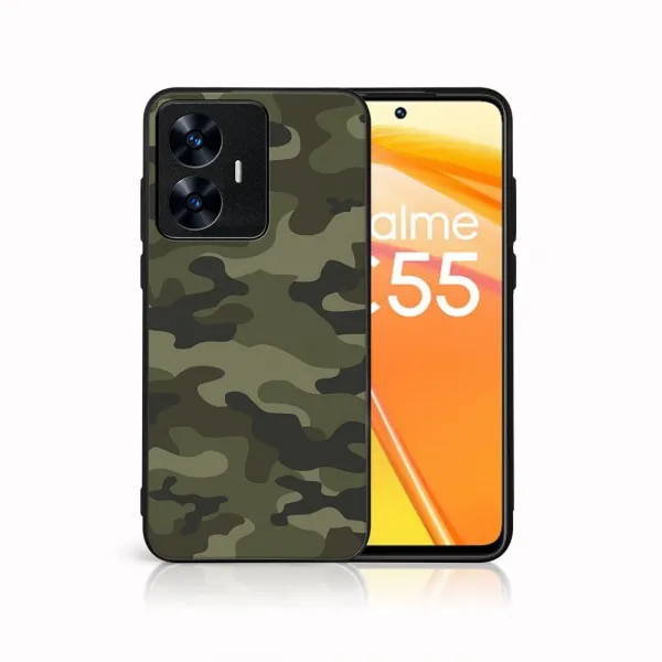 MY ART Ochranný kryt pre Realme C55 GREEN CAMO (235)