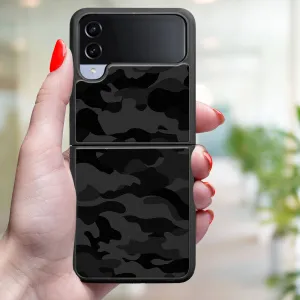 MY ART Ochranný kryt pre Samsung Galaxy Z Flip4 5G BLACK CAMO (234)